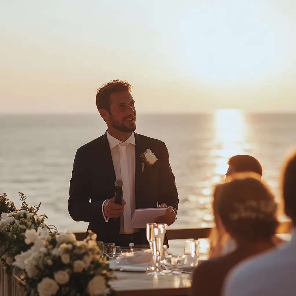 Wedding speech delivery